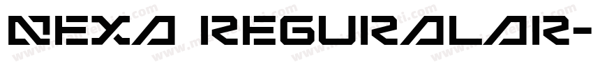NEXA REGURALAR字体转换
